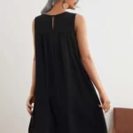 SHEIN Guipure Lace Yoke Tunic Dress